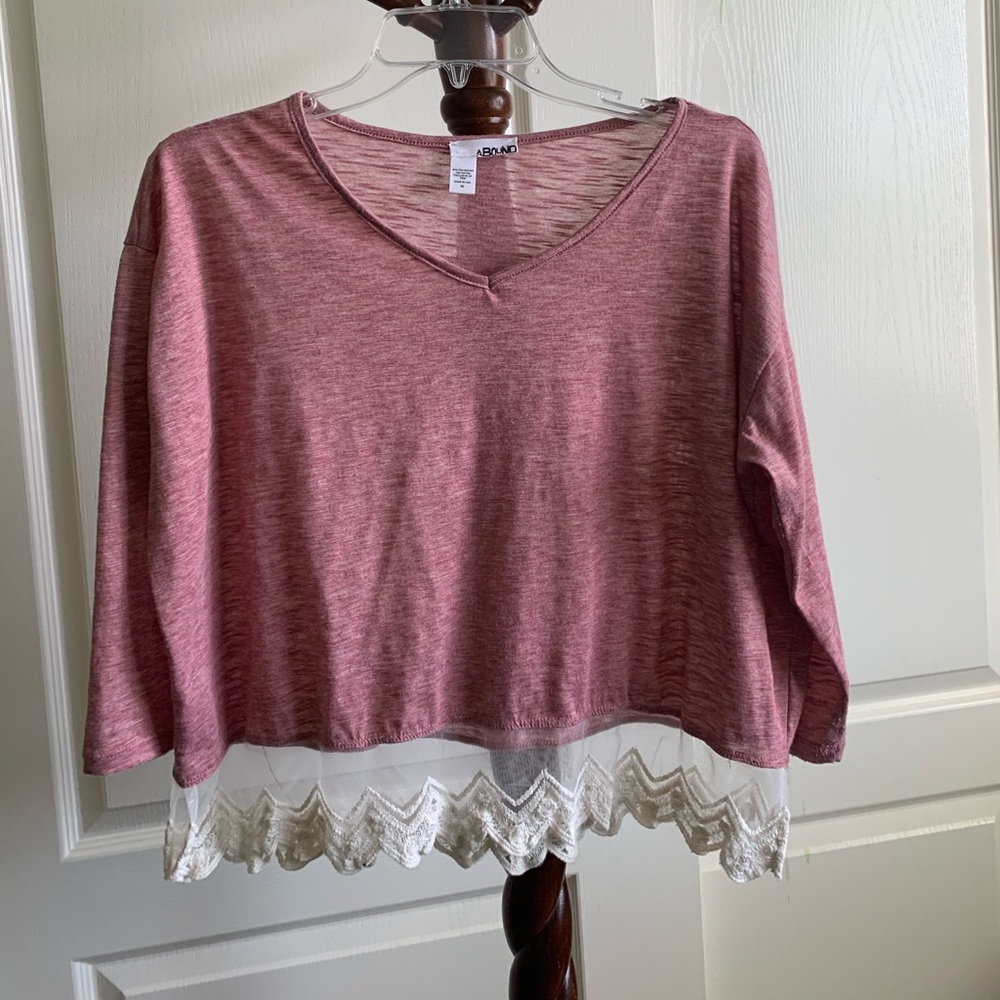 Nordstrom sheer lacy top